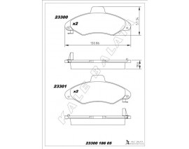 ON FREN BALATASI ESCORT 90 00 ORION 1.3 / 1.4 / 1.6 90 00 FISLI