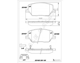 ÖN FREN BALATASI FIAT 500X 14 JEEP RENEGADE 14 COMPASS 20 1.3D MTJ 1.3TB 1.4 1.6D MTJ 1.6E-TORQ 2.0D MTJ