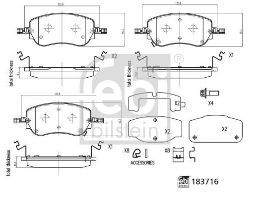 ÖN FREN BALATASI FIAT EGEA YM. 2020