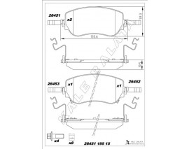 ÖN FREN BALATASI FIAT EGEA YM. 2020 AKSESUARLI