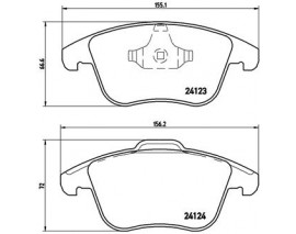 ON FREN BALATASI FORD MONDEO 07-14 SMAX GALAXY 06- VOLVO S60-S80-V60-V70-XC70 07- 16