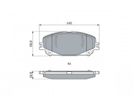 ON FREN BALATASI GRAND SCENIC IV 15 MEGANE IV 15 TALISMAN 15 CAPTUR II E-TECH 20 19x142x159