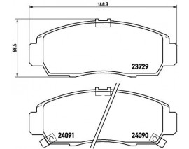 ON FREN BALATASI HONDA CIVIC 1.4-1.6-1.8 HB-SEDAN FD6 2006- CIVIC FB7 2012- HONDA FRV 2006-