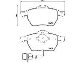 ON FREN BALATASI-KABLOLU- AUDI A100 91-94 A6 95-97 Low-Met