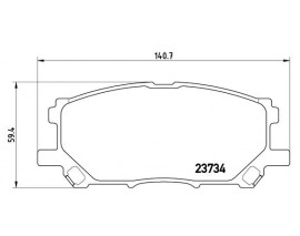 ON FREN BALATASI LEXUS RX 300 03- Low-Met