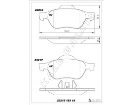 ÖN FREN BALATASI RENAULT LAGUNA II 01 05 LAGUNA III 07 15 MEGANE II 02