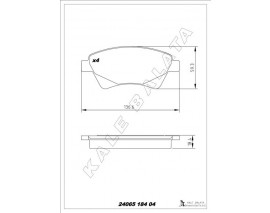 ÖN FREN BALATASI RENAULT MEGANE II 02 KANGOO 01 SC NIC II 03 GRAND SC NIC II 03 1.5dCi 1.6 1.9dC