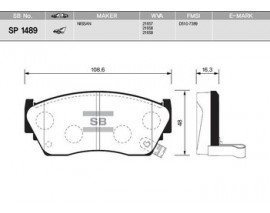 ÖN FREN BALATASI SUNNY N14 1.4I 16V-1.6-2.0 90-95 GDB1012-GDB1170