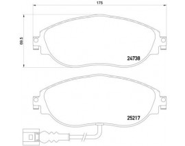 ON FREN BALATASI VW PASSAT 11-15 SHARAN 11- SEAT ALHAMBRA 11-