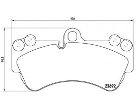 ON FREN BALATASI- VW TOUAREG 03-07 PORSCHE CAYENNE 03-10