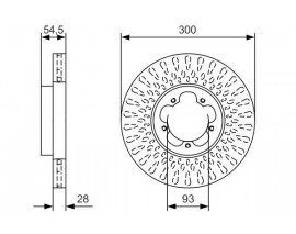 ON FREN DISK AYNA TRANSIT V348 06 A.CEKER OLCU 300 28