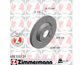ÖN FREN DİSKİ A4-PASSAT 97-04 280x22 986478869-DF2806
