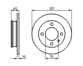 ÖN FREN DİSKİ FORD FİESTA II 76 04/89