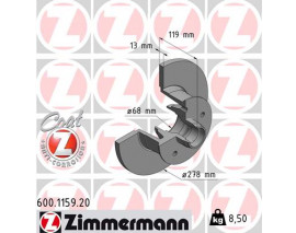 ÖN FREN DİSKİ VOLKSWAGEN TRANSPORTER T3 BOX-TRANSPORTER T3 BUS-TRANSPORTER T3 PLATFORM/CHASSİS 986478136-DF1524s