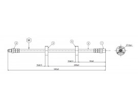 ÖN FREN HORTUMU 100 QUATTRO 85-91