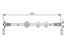 ÖN FREN HORTUMU ALFA 156 1997-2005 147 2001-2010 GT 2003-2010