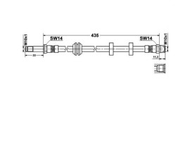 ÖN FREN HORTUMU CADDY II 1.4-1.4 16V 95-04 GOLF II 1.6 95-97 1.9 SDI-1.9 TDI 95-04