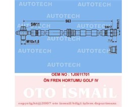 ÖN FREN HORTUMU GOLF IV