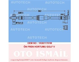 ÖN FREN HORTUMU GOLF V