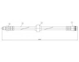 ÖN FREN HORTUMU MEGANE CLASSIC-SCENIC 1.4 16V-1.6 16V-1.9 DCI-1.9DTI-2.0 16V-RN 1.6E 96