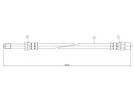 ÖN FREN HORTUMU VOLVO S60 2000-2010 V70 1997-2008 S80 1998-2006