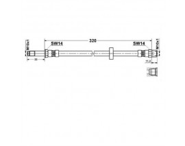 ÖN FREN HORTUMU VOLVO S60 2000-2010 V70 1997-2008 S80 1998-2006 TVV02 TVV04 TVV05
