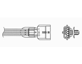 OZA603-R2 OKSİJEN SENSÖRÜ NGK-0013/NGK-90546/NGK-94353