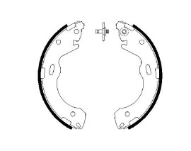 PABUÇLU FREN BALATASI 228.6x43 MM