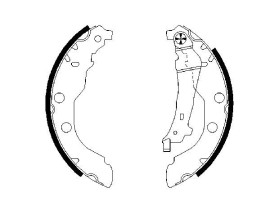 PABUÇLU FREN BALATASI 228x40 MM