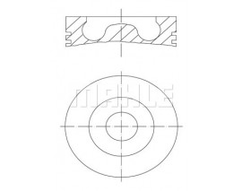 PISTON 81.51MM 0.50 CADDY III GOLF V JETTA PASSAT 2.0 TDI 16V 03- AZV BKP BKD BVF BMN BMM 028PI00002102
