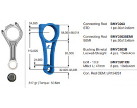 PISTON KOLU 240PS 204DTA DISCOVERY SPORT L550 19 DISCOVERY 5 L462 16 R.R EVOQUE CABRIO L538 17 19 R.R SPORT 2 L494 16 R.R VELAR L560 17 JAGUAR AJD V6 XF SPORTBRAKE X260 17 XF 2 X260 17 E-PAC