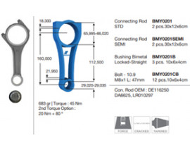PISTON KOLU 29PIM 190PS 276DT DISCOVERY 3 L319 04 09 DISCOVERY 4 L319 09 18 272PS 368DT RANGE ROVER 3 VOGUE L322 06 12 RANGE ROVER SPORT I L320 06 13