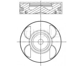 PISTON SEGMAN 0.50 88.50mm MERCEDES OM646 W204 W211