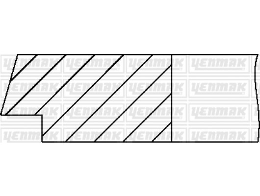 PISTON SEGMAN 050 FARKLI 8650MM BOXER III JUMPER III 22DT TRANSIT V347 06 11 2.2 130PS MONDEO IV 06 14 DURATORQ 22 TDCI 120PS-130PS-150PS