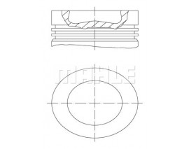 PISTON SEGMAN 81.50MM 0.50 AMAROK CADDY III-IV GOLF VI 2.0 TDI 05- CKUB CFHC CBBB CBDC CLCA