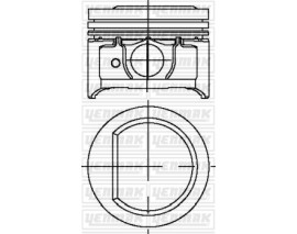 PISTON SEGMAN STD 7600MM ESCORT CLX 16 ZETEC 95 01