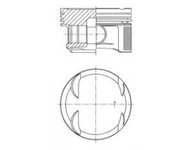 PISTON SEGMAN STD 82.00mm MERCEDES M271 Kompressor W204 S204 CL203