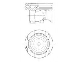 PISTON SEGMAN STD 82.01mm MERCEDES OM654 W177 W247 W205 C118 C257 W213 W223 W447 B907 B910
