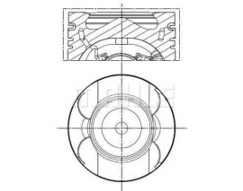 PISTON SEGMAN STD 83.00mm MERCEDES OM651 W204 C218 W212 W166 W221 W639 B906 SARI BURCLU