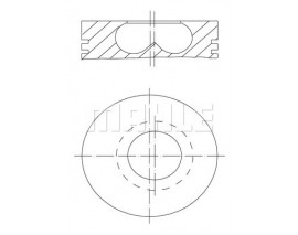 PISTON SEGMAN STD 84mm BMW B37 B47 F10 F20 F30 F40 G20 G30 G22 F32 F34 F36 G32 G11 F48 F15 MINI F54 F55 F56 F57 F60