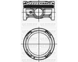 PISTON SEGMAN STD ACCENT BLUE/I20 11- 1.4 BENZINLI 72 MM G4LC 6 ILERI