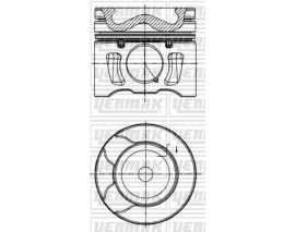 PISTON SEGMAN STD FORD MONDEO IV 07 14 S-MAX 10 17 KUGA I 08 14 2.0 TDCI 308-407-3008-5008/ C4-C5 DS4-DS5 DW10CTED4 2.0 HDI 09