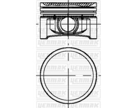 PİSTON SEKMAN STD 69.00 MM TWNG-CLIO II-CLIO III 1.2 75PS BENZİNLİ 93-09 D4F 740