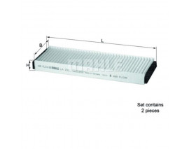 POLEN FİLTRESİ AUDI A6 2.0-2.4-2.8-3.0-3.2 04-11 2 Lİ SET