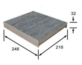 POLEN FİLTRESİ POLO 07 CORODOBA-IBIZA IV 02-09 IBIZA V 09 1.2-1.4-1.4 16V-1.4TDI-1.8T-1.9TDI K