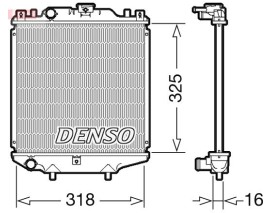 RADİATOR. ENGİNE COOLİNG DAEWOO TICO 95-00