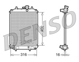 RADİATOR. ENGİNE COOLİNG DAIHATSU CUORE VI 03-