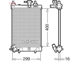 RADİATOR. ENGİNE COOLİNG DAIHATSU CUORE VII 06-