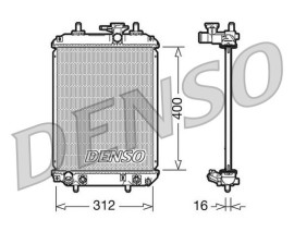 RADİATOR. ENGİNE COOLİNG DAIHATSU SIRION 05-