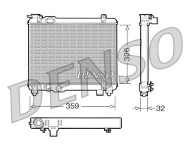 RADİATOR. ENGİNE COOLİNG FIAT PANDA 80-04